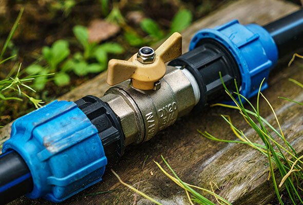 Services water pipe valve